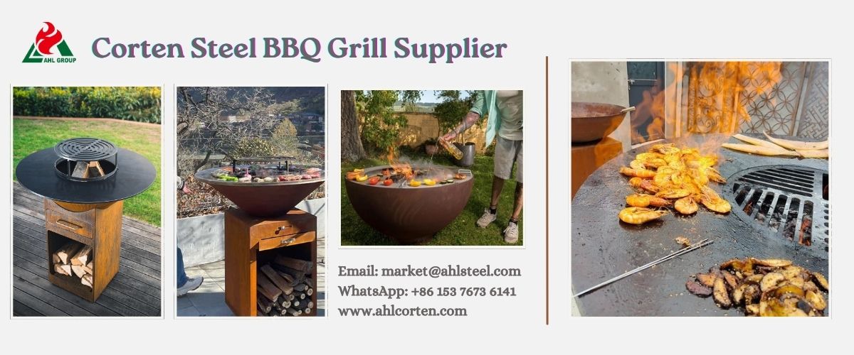 small corten bbq grill